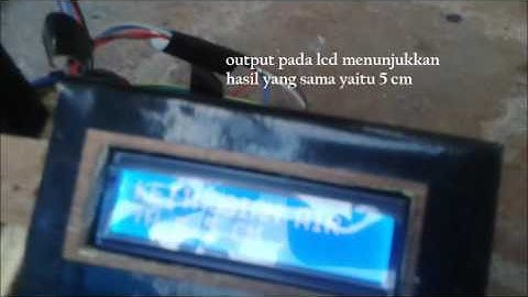 Alat Pengukur Ketinggian Air Berbasis Mikrkontroler ARduino