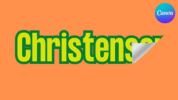How to Create a Peeling Sticker Text Effect in Canva.