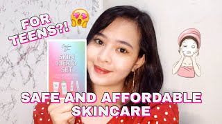 BEST &amp; AFFORDABLE SKINCARE FOR TEENS?! SKIN HERO SET REVIEW! 💖