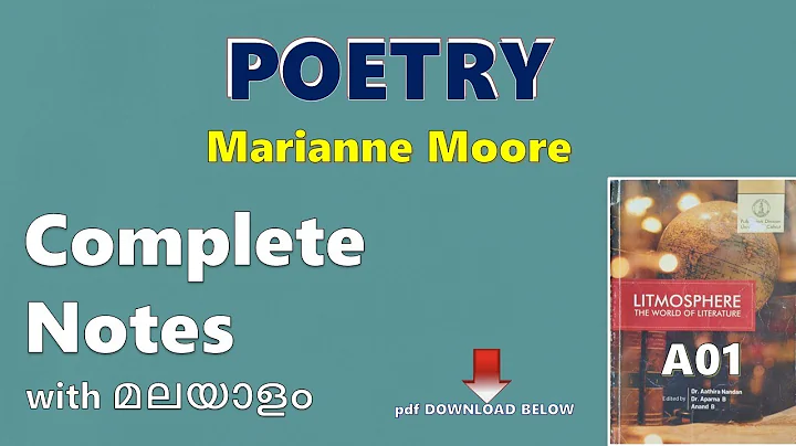 POETRY - Marianne Moore -Questions & Answers with ...
