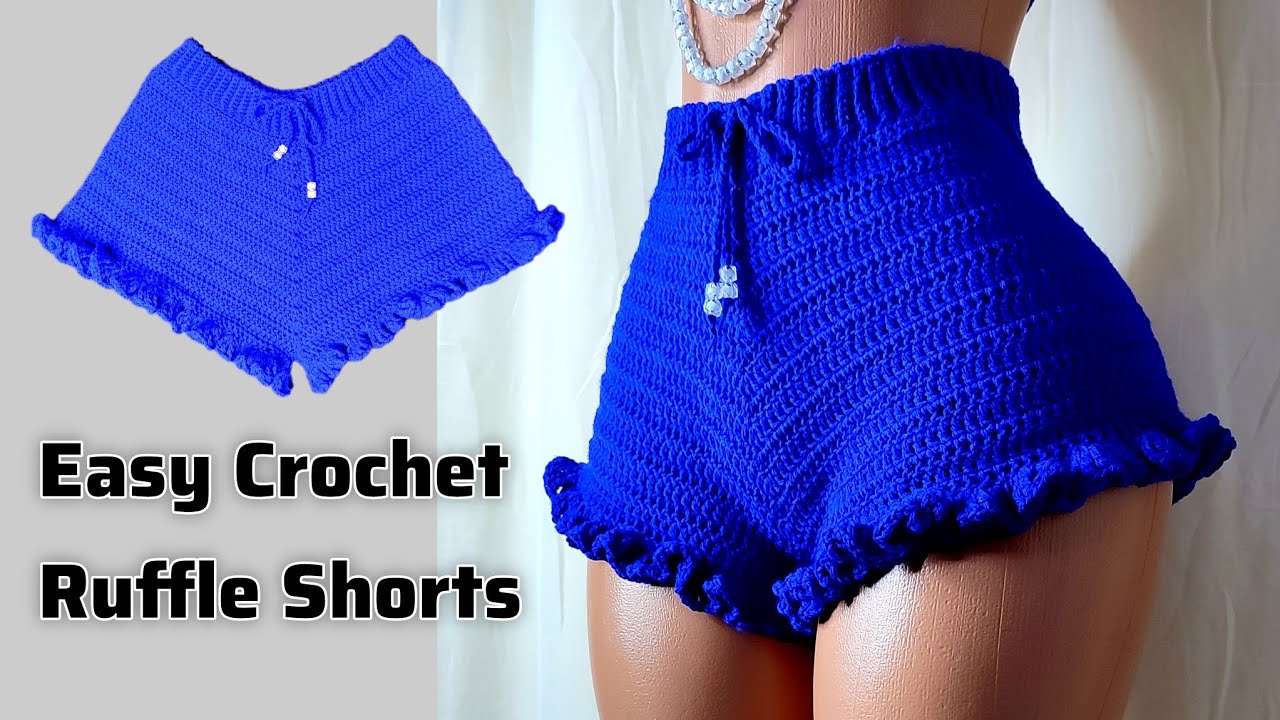 Crochet Ruffle Tutorial Easy Crochet Ruffle Shorts Tutorial Beginner Friendly - YouTube