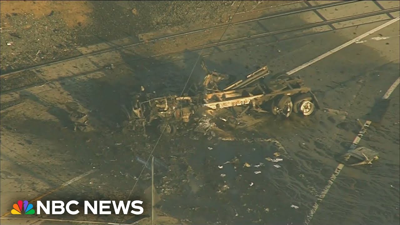 At least 7 firefighters injured in Los Angeles truck explosion