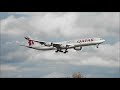 Qatar Airways A340 Atterraggio e decollo Roma 11/11/2017