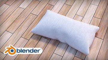 Blender Tutorial - Create a Pillow Using Cloth Physics In Blender 2.83