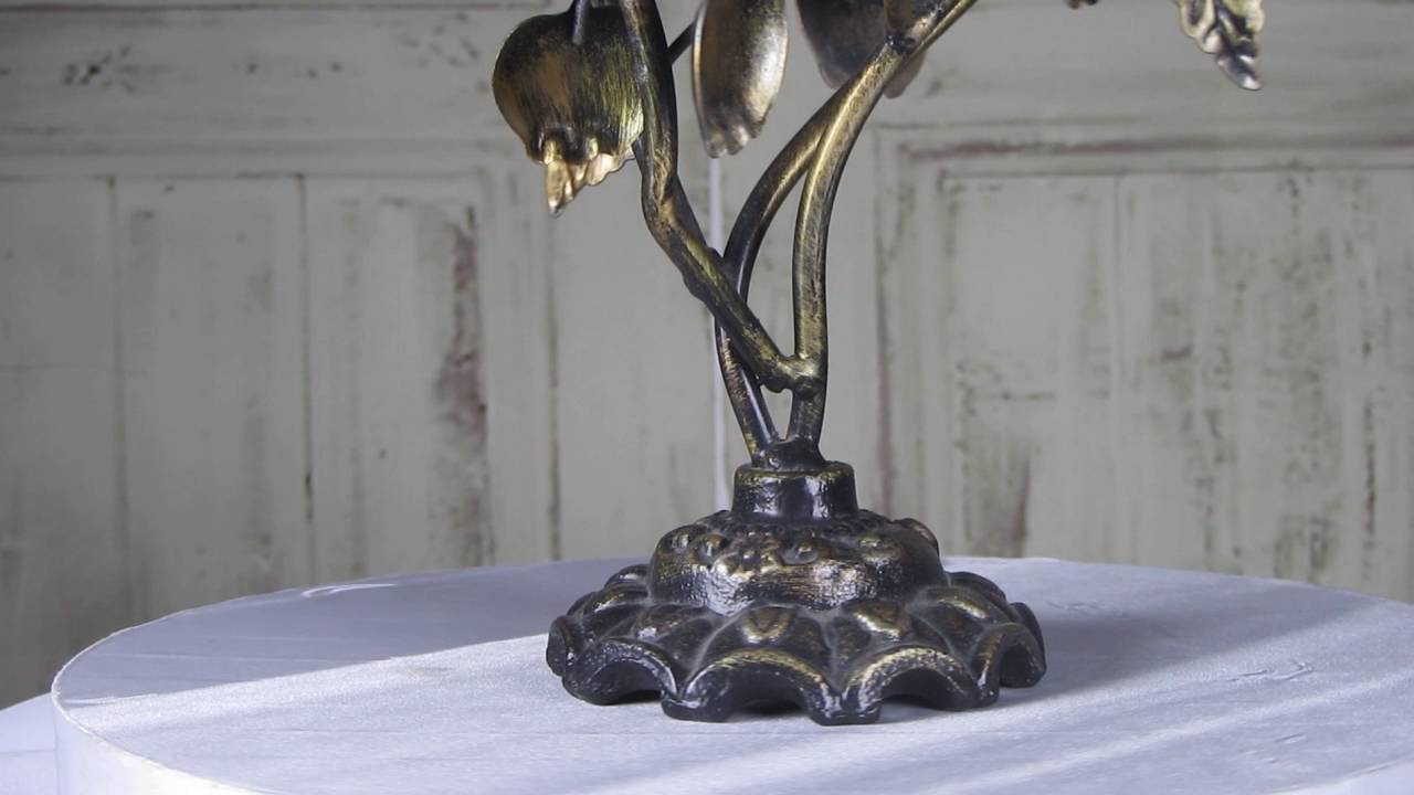 Vintage Metal Tree Candle Holders with leaves, Metalland Tree Candle Holders, Rustic