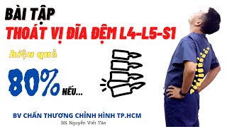 Bài tập thoát vị đĩa đệm L4, L5, S1 hiệu quả cho người bị đau lưng dưới| Khớp Việt Official