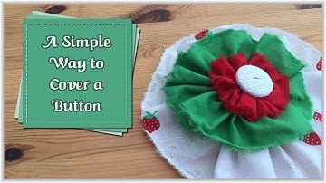 Simple Fabric Covered Button :: by Babs Rudlin at Fiery Phoenix