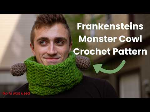 Easy Frankensteins Cowl Crochet Pattern | DnB Mix to Craft To