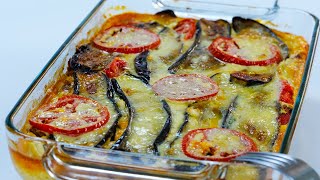 Баклажаны рецепт. Запеканка из баклажанов с мясом по восточному, без сыра.