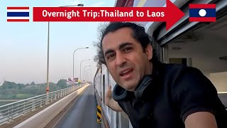 🇱🇦 Thailand to Laos: Overnight Train Adventure and Local Breakfast 🚂