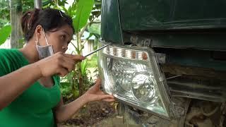 19-Year-Old Genius Girl Repairs Electric Bike’s Broken Brakes and Cracked Storage Compartment..?