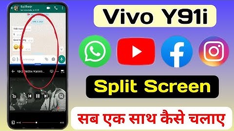 Vivo Y91i Split Screen Setting || How To Use Split Screen In Vivo Y91i || Tech Akhilesh
