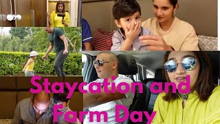 Staycation ft. Asad || HUGE SUITE || Yummy food || Farm trip ft.Friends & Fam || Vlog || Anam Mirza