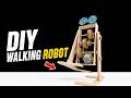 This Popsicle Stick Robot Actually Walks 😱 DIY Engineering Mini Machine