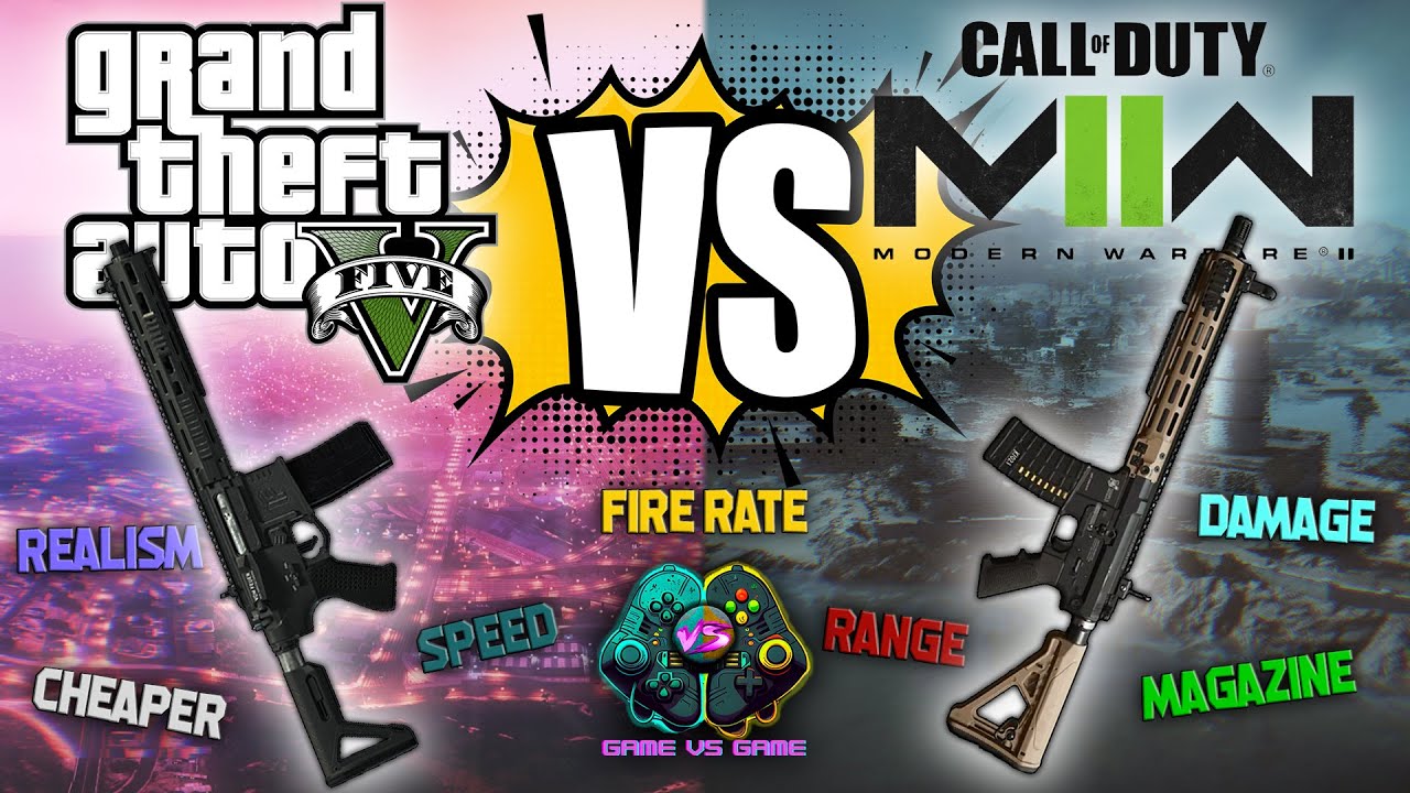 GTA 5 M4 VS COD MW2 M4 🔥 Game Weapon Comparison ⚔️ - YouTube