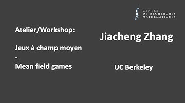 Jiacheng Zhang: A mean field framework for the Stackelberg game: algorithms and sensitivity analysis