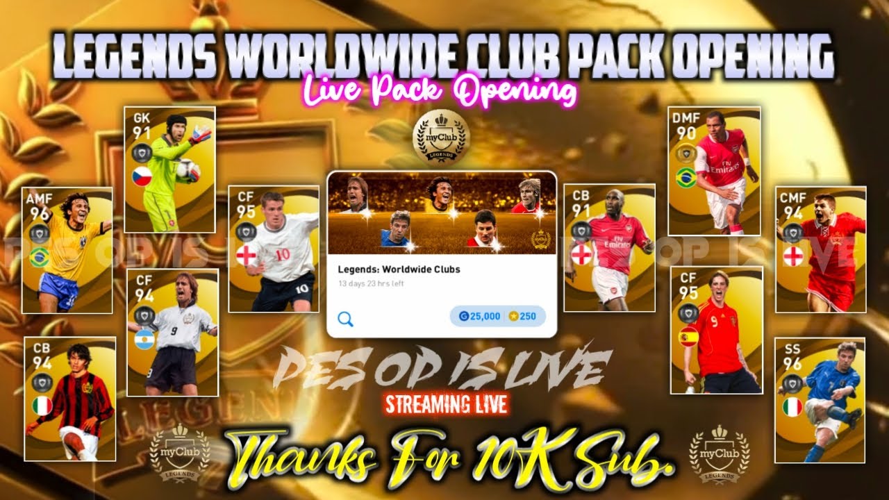 Legend Box Draw Pack Opening Pes21 mobile 🔴 Legend Worldwide Pack Opening Pes2021 Mobile