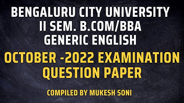 2022 Exam Solved QP-BCU-2nd Sem. B.Com/BBA
