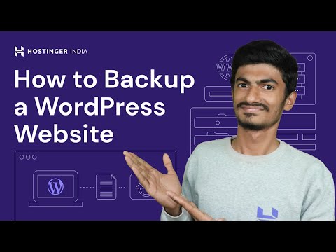 How to Backup a WordPress Website | Hostinger India