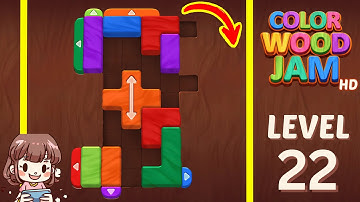 Color Wood Jam Level 22 Solution Walkthrough