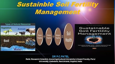 Sustainable Soil Fertility Management- Dr. P. C. Patel