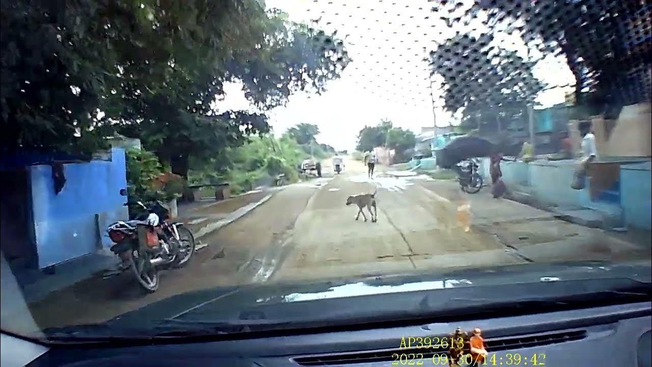 tata nexon front dash camera view of village roads YouTube