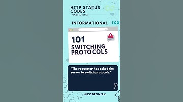 HTTP Status Codes 1XX (Informational) #webdevelopment #programming  #shorts