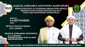 LIVE | Haul Guru Bangil Bersama Guru Yanor Kelua | Majelis Ahbaabul Musthofa Martapura