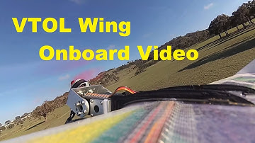 VTOL tilt-rotor wing - Onboard video!