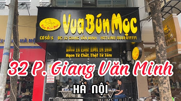 Vua Bún Mọc (King ball meat vermicelli restaurant) I Hà nội I Vietnam I Thang Vu