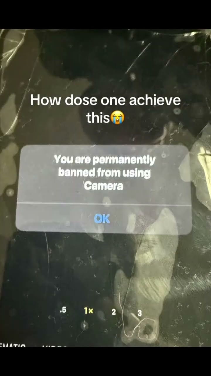 How did bro get banned from the phone camera