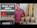 How to Reupholster a dining chair- DIY Tutorial