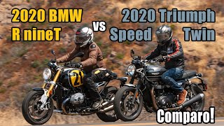 2020 BMW RnineT vs Triumph Speed Twin