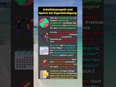 Arbeitslosengeld: Sperrfrist vermeiden!