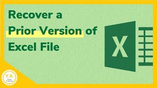 How to Recover a Prior Version of an Excel File  Tutorial