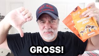 TRYING PLANT BASED MUSHROOM JERKY!