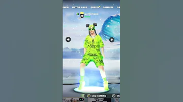 #billieeilish in #fortnite and “you should see me in a crown” and “bad guy” emotes #gutterbabii