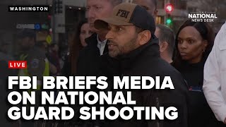 Police give press conference following the shooting of 2 National Guard troops near the White House