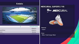 PES 2021 - TODOS OS ESTÁDIOS, CHUTEIRAS E MENU