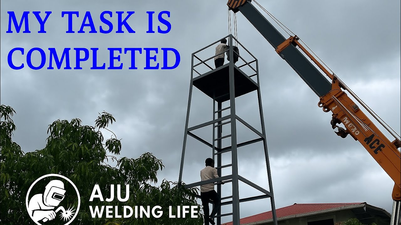 10 മീറ്റർ ഹൈറ്റുള്ള ഒരു TANK STAND ഉണ്ടാക്കിയപ്പോൾ! WATER TANK STAND MAKING 👌👌👌