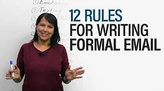How to Write a Formal Email: 12 Rules