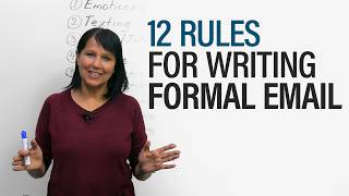 How to Write a Formal Email: 12 Rules