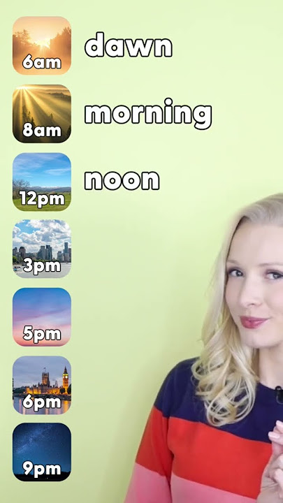 Can you name these times of day? #learnenglish #english #vocabulary