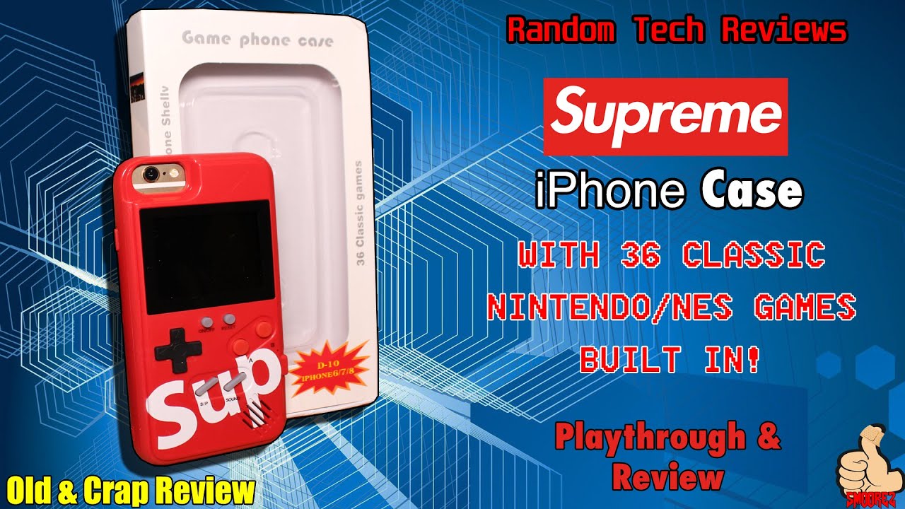 RANDOM TECH STUFF: The [SUPREME] iPhone Case with 36 NES GAMES BUILT IN! -  Playthrough & Review 