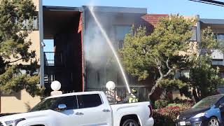 *HEAVY SMOKE* SSFFD & SBFD Responding to a Structure Fire
