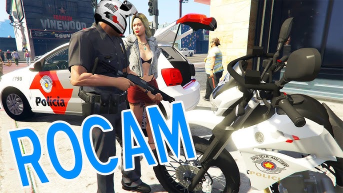 Melhores Enquadros da ROCAM com PINOTE e AVERIGUAÇÃO ! GTA 5 MODS - VIDA DE  POLÍCIA #7