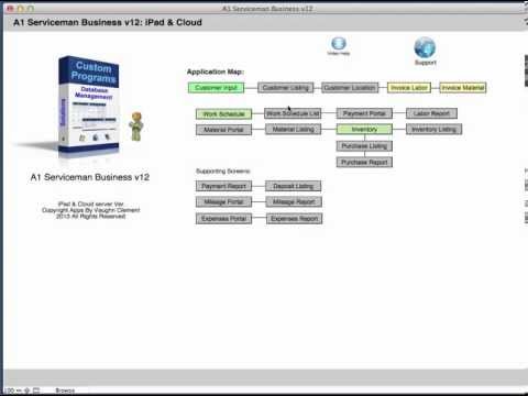 A1 Serviceman Business v12 - Schedule List Screen