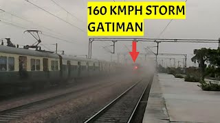 Dangerous 160Kmph Gatiman Express attacks Asaoti  India's FASTEST Train  Indian Railways