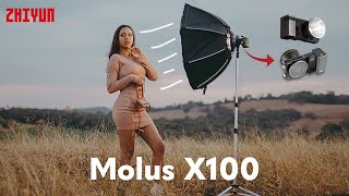 Led Molus X100 ZHIYUN - O LED PERFEITO para FOTO e VÍDEO (Ensaio na prática).