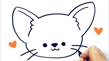 How to Draw A Cute Fennec Fox Step-by-step Easy Drawing Doodle with a Marker